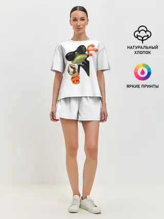 Женская пижама с шортами / АГЕНТ ЛЕГУШАЧ | AGENT FROG