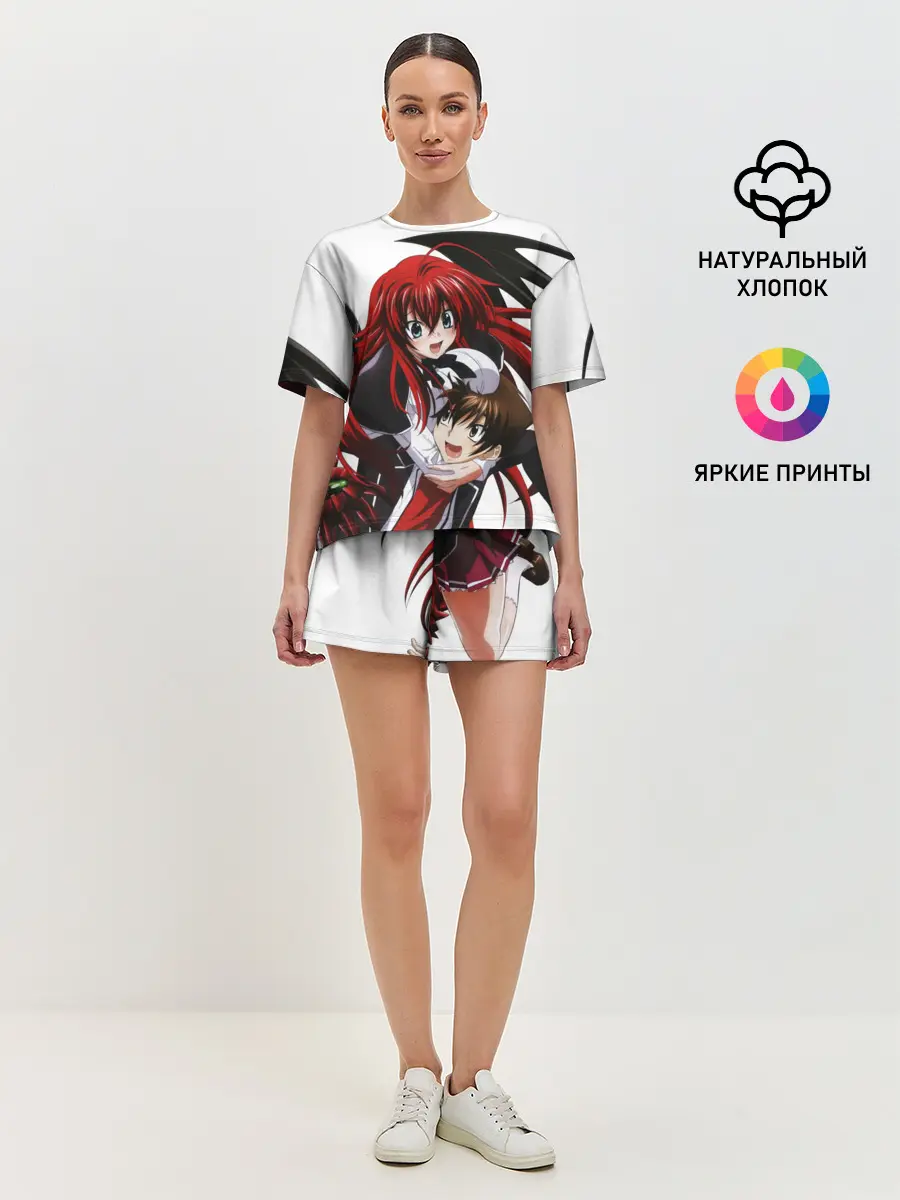 Женская пижама с шортами / Иссей и Риас