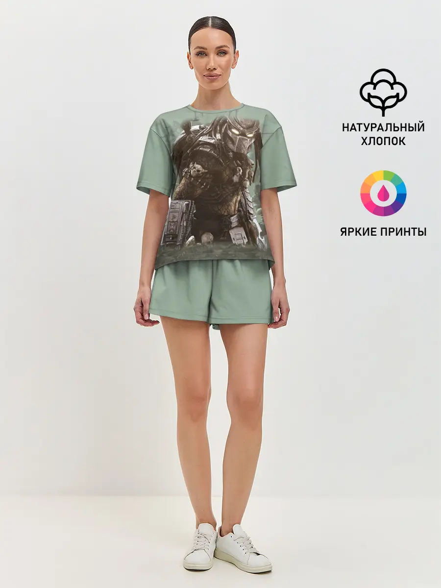 Женская пижама с шортами / Хищник