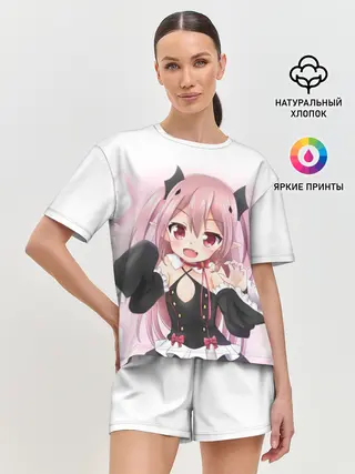 Женская пижама с шортами / Милый вампир