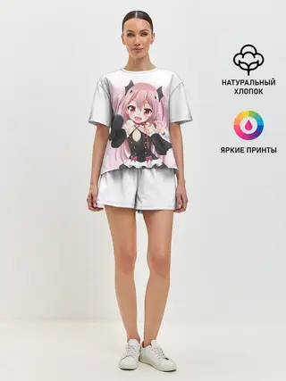 Женская пижама с шортами / Милый вампир