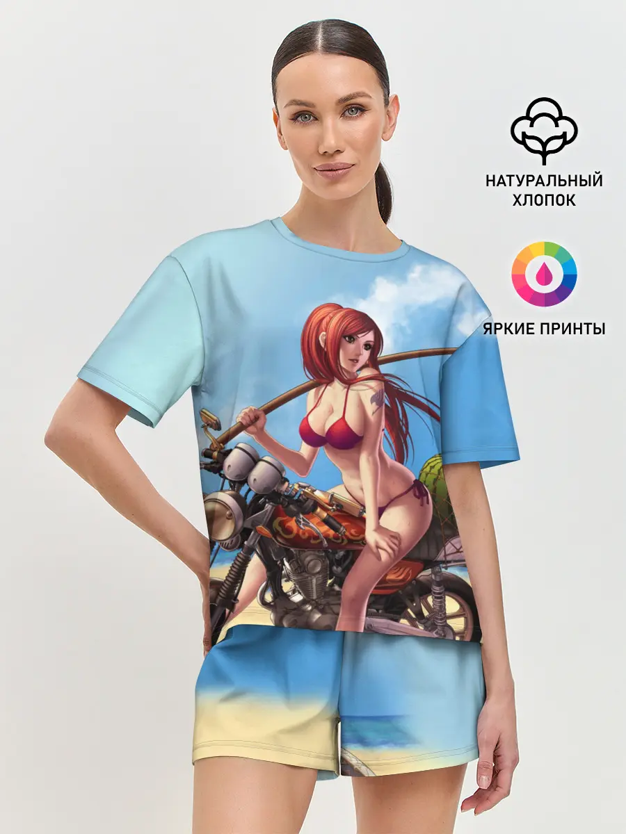 Женская пижама с шортами / Манга Хвост Феи