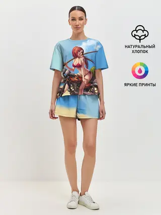 Женская пижама с шортами / Манга Хвост Феи