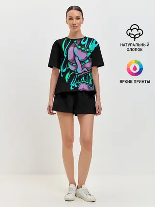 Женская пижама с шортами / Демон Они