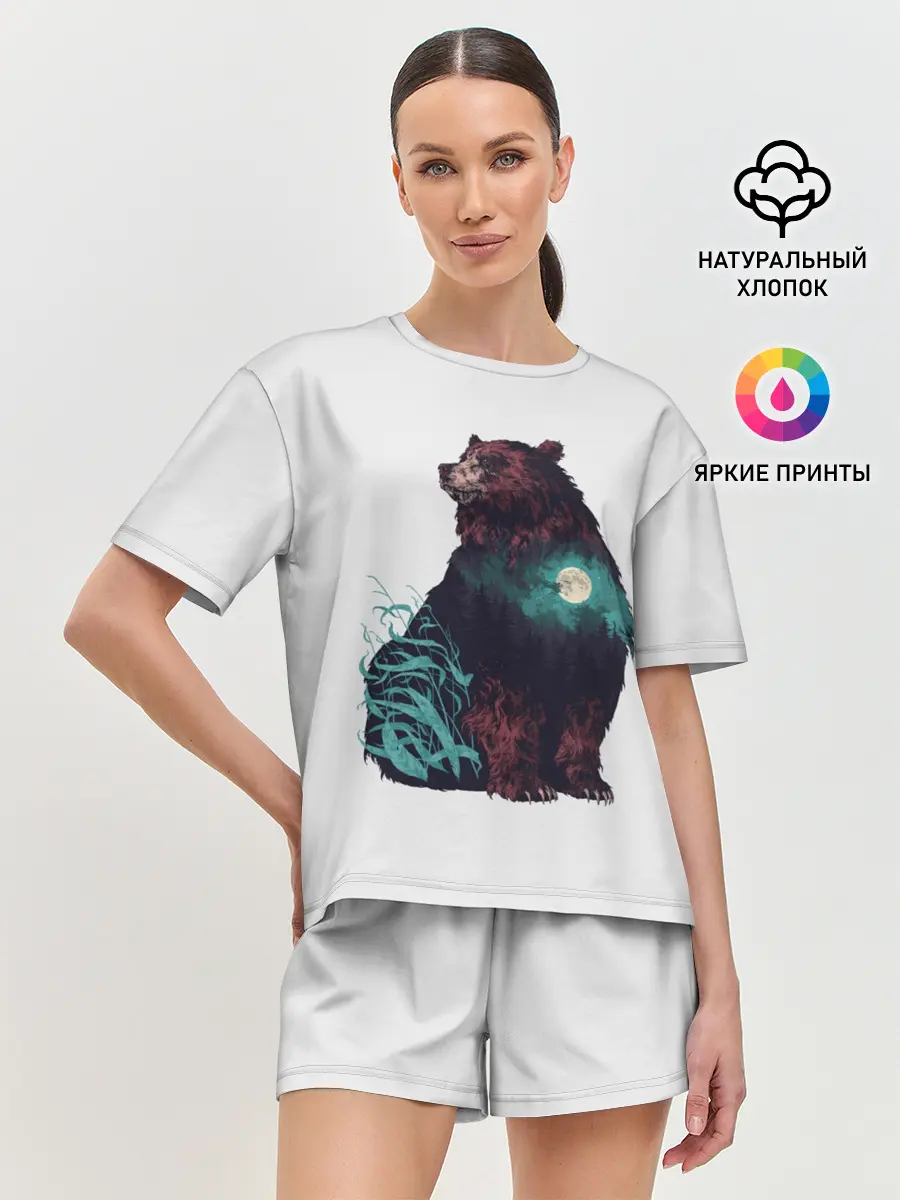 Женская пижама с шортами / Дух природы