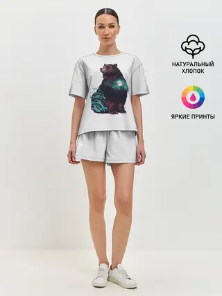 Женская пижама с шортами / Дух природы