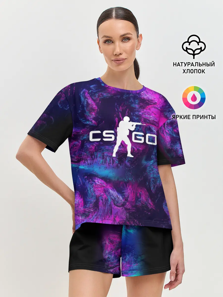 Женская пижама с шортами / CS GO HYPER BEAST LANDSCAPE