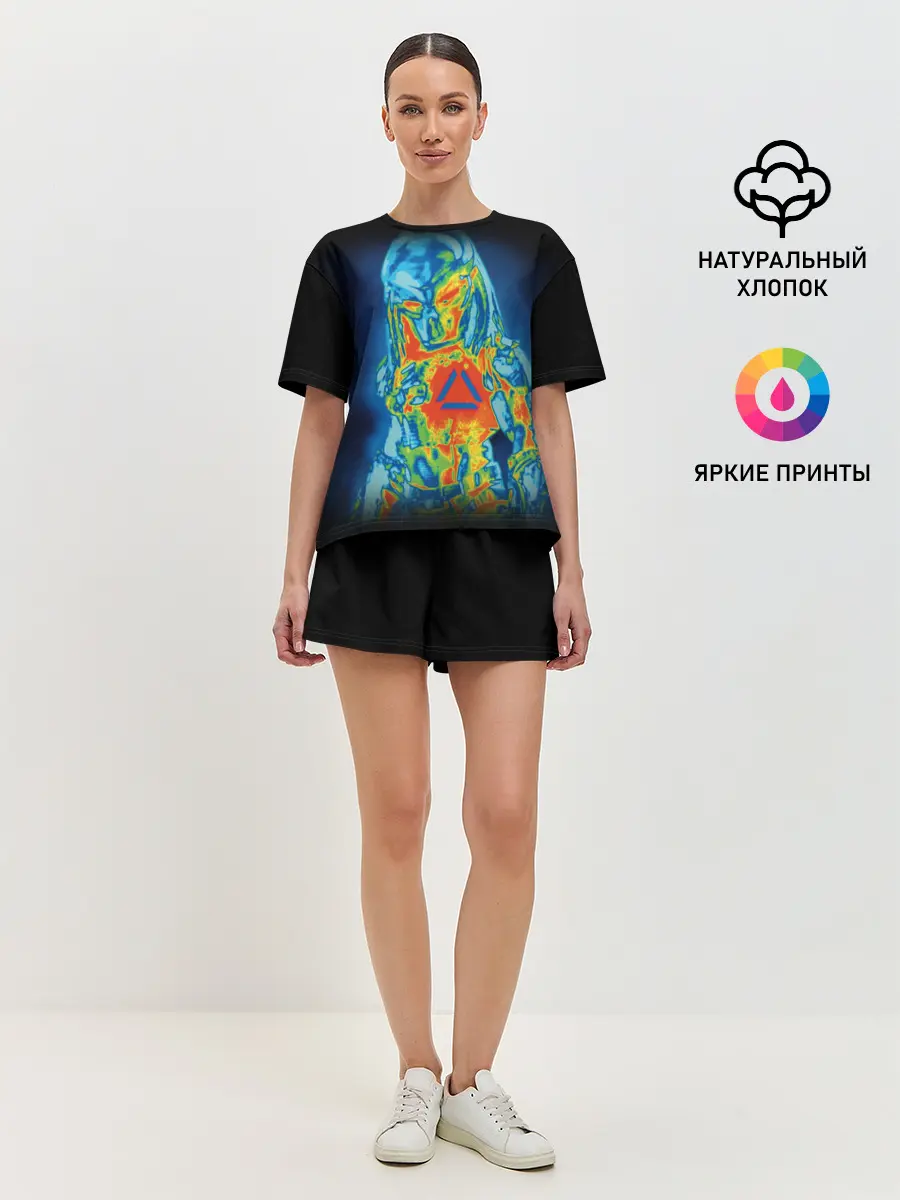 Женская пижама с шортами / PREDATOR | ХИЩНИК