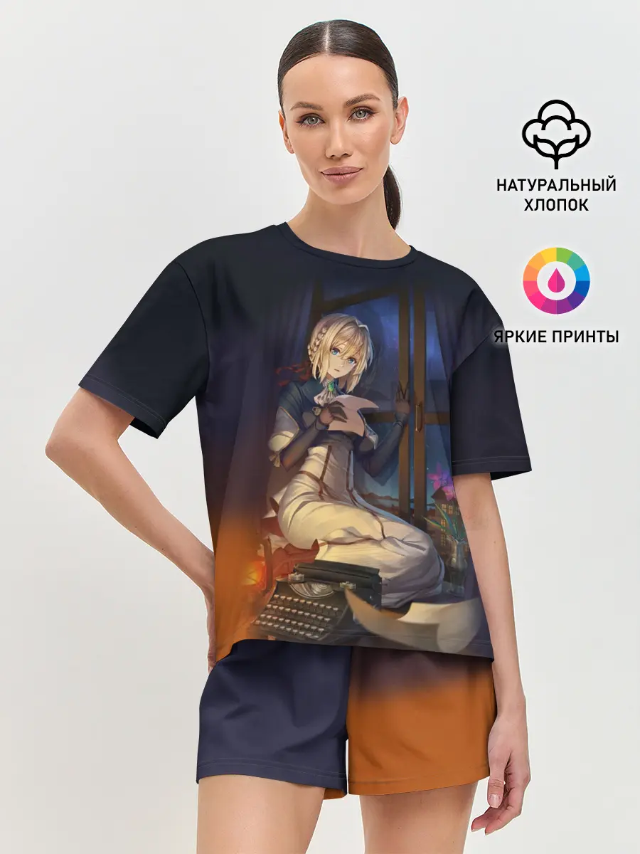 Женская пижама с шортами / Violet Evergarden