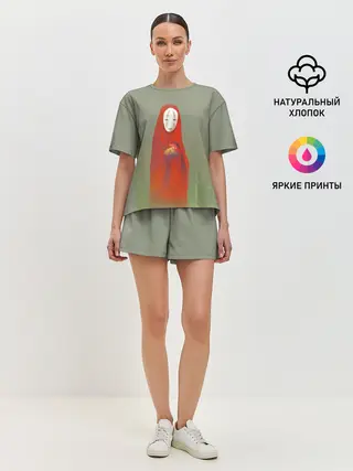 Женская пижама с шортами / Каонаси с петухом