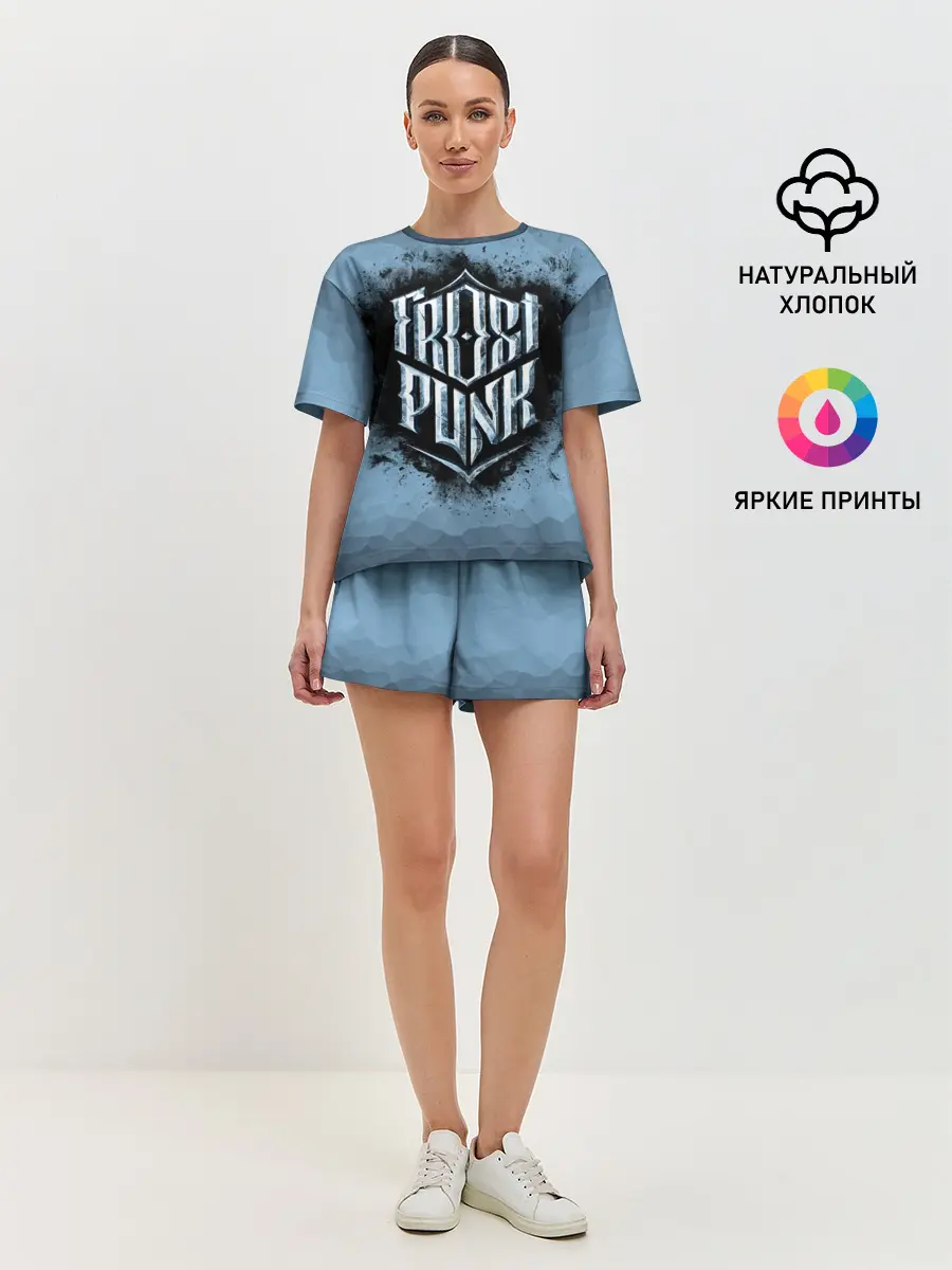 Женская пижама с шортами / Frostpunk Logo
