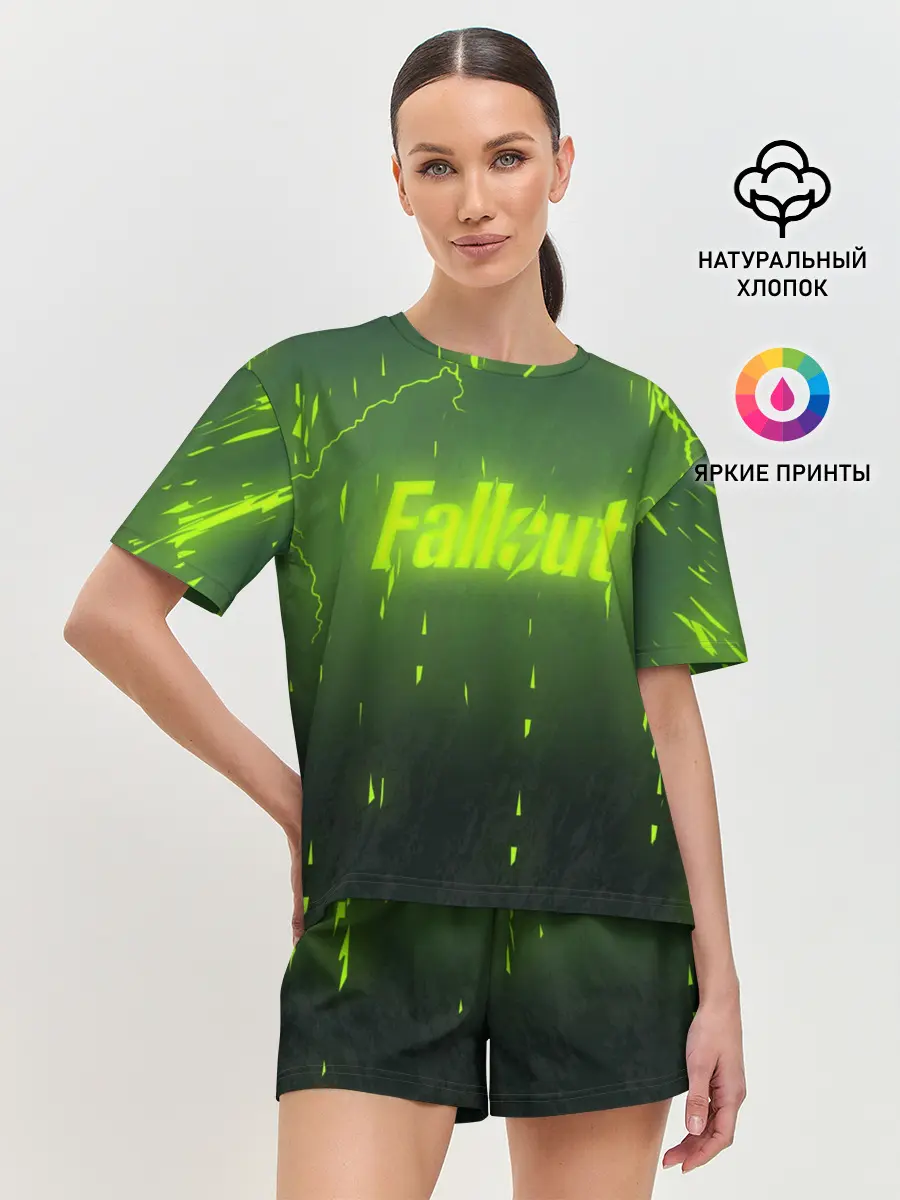 Женская пижама с шортами / FALLOUT RADSTORM