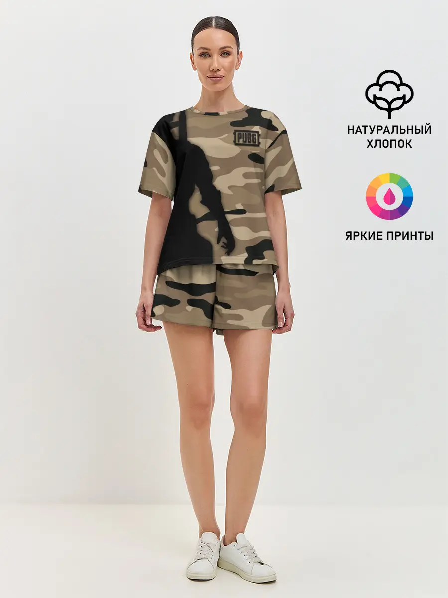 Женская пижама с шортами / PUPG.