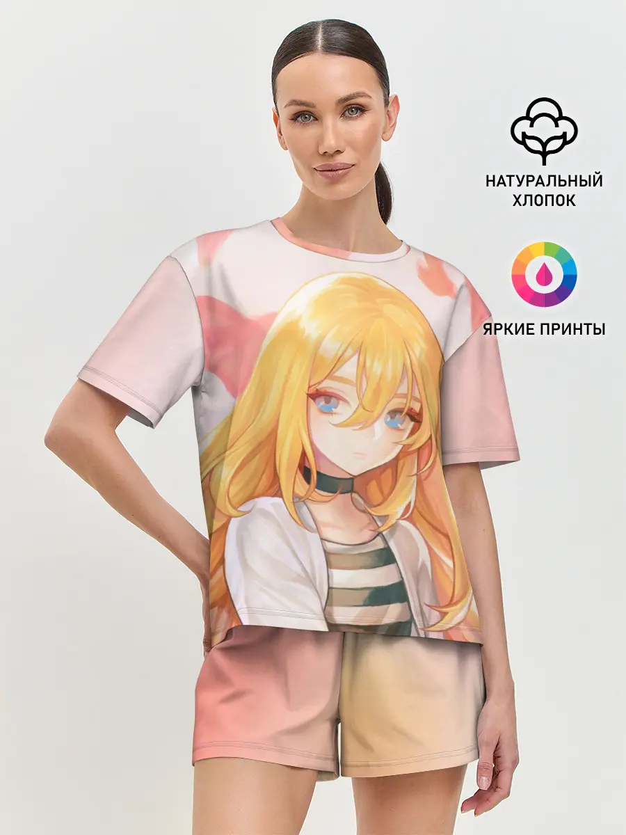 Женская пижама с шортами / Satsuriku no Tenshi