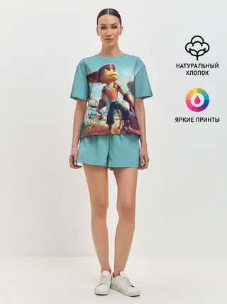 Женская пижама с шортами / Ratchet and Clank