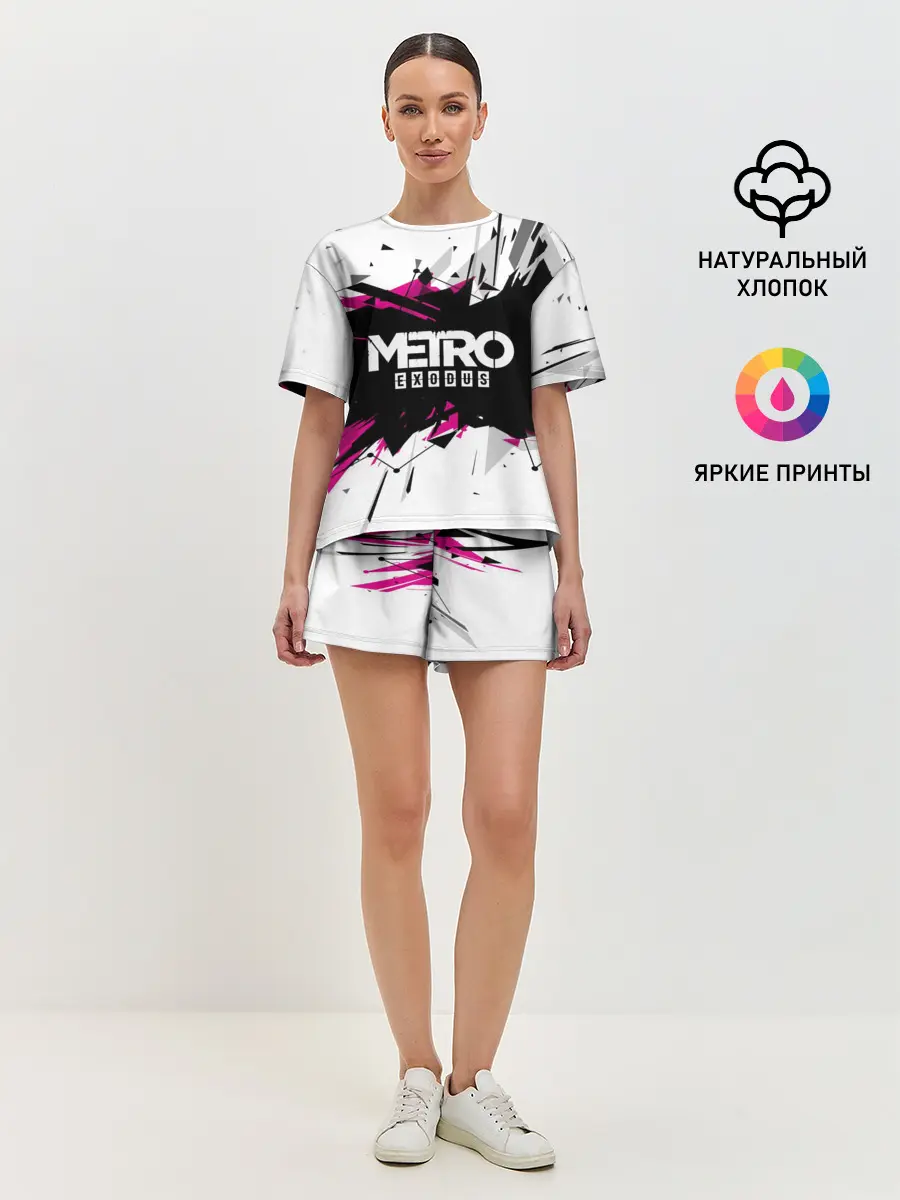Женская пижама с шортами / Metro Exodus 2018