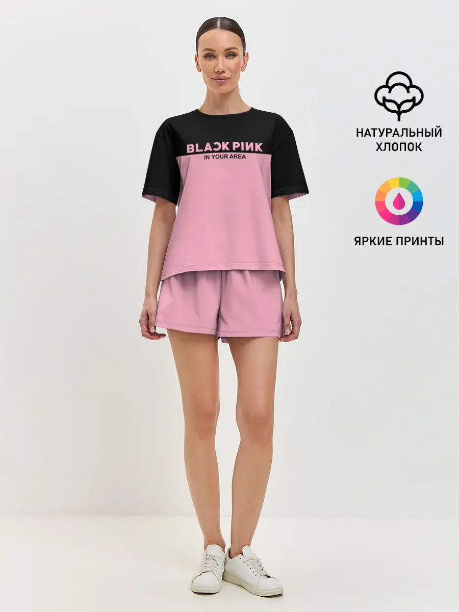 Женская пижама с шортами / BlackPink