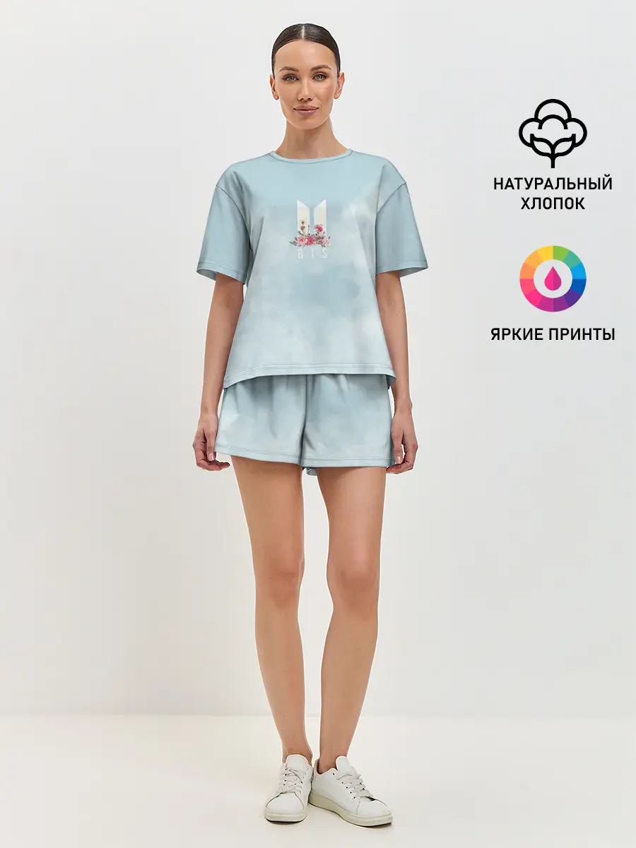 Женская пижама с шортами / BTS