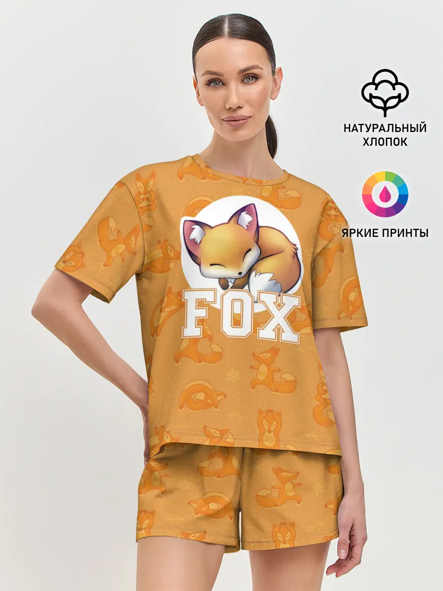 Женская пижама с шортами / Fox