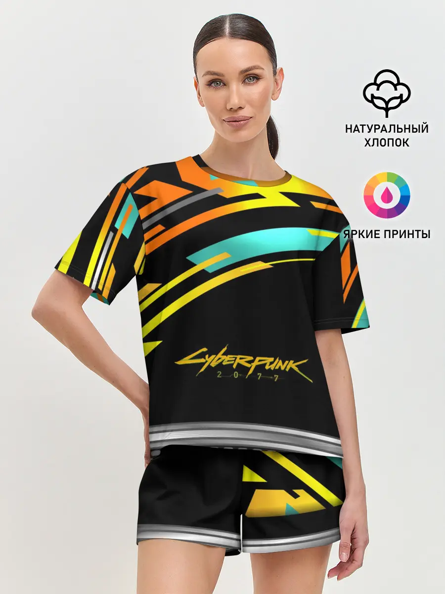 Женская пижама с шортами / CyberPunk 2077