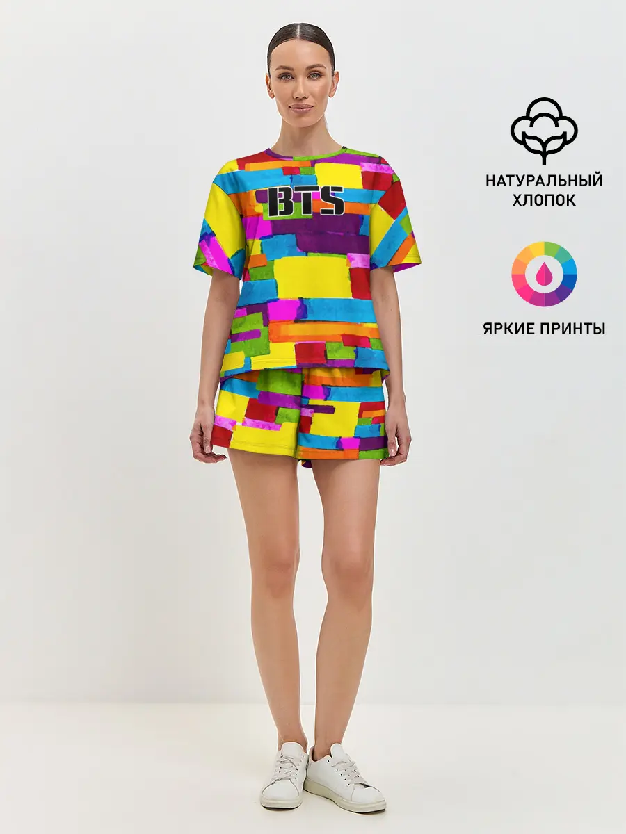Женская пижама с шортами / BTS