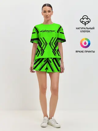 Женская пижама с шортами / CyberPunk 2077