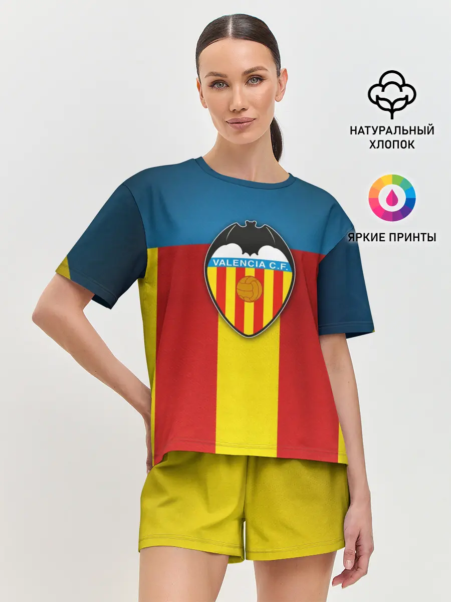 Женская пижама с шортами / Валенсия ФК