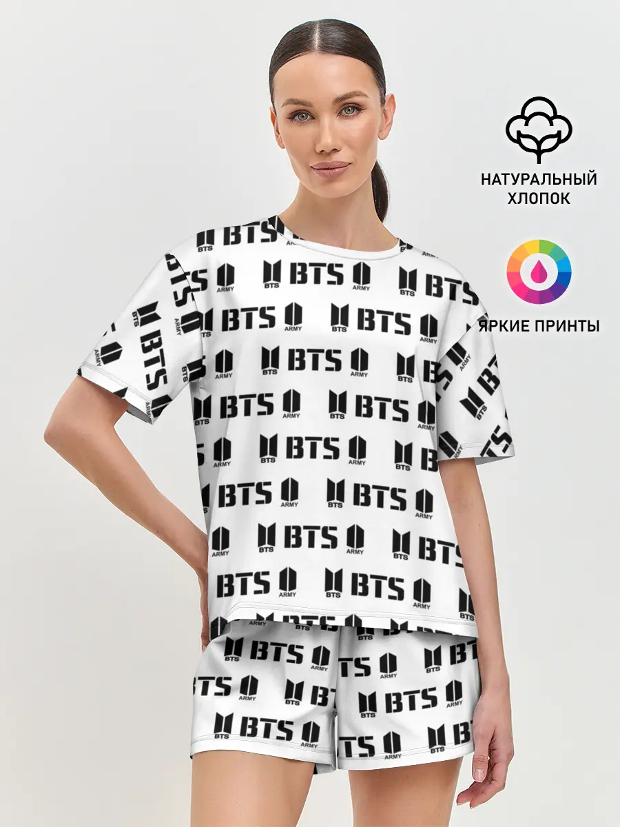 Женская пижама с шортами / BTS