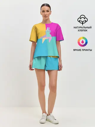 Женская пижама с шортами / FORNITE LLAMA