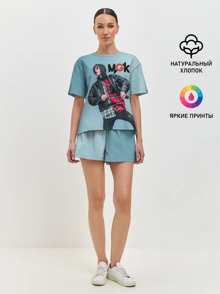 Женская пижама с шортами / Machine gun kelly