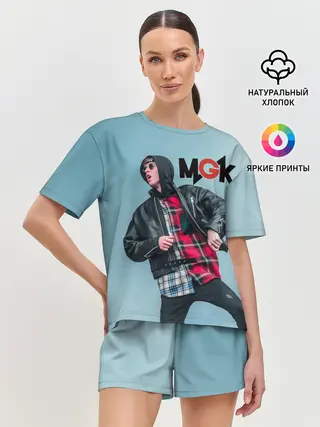 Женская пижама с шортами / Machine gun kelly