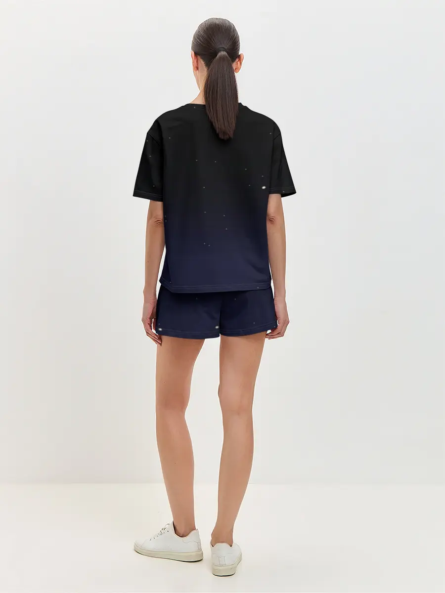 Женская пижама с шортами / Встреча в космосе