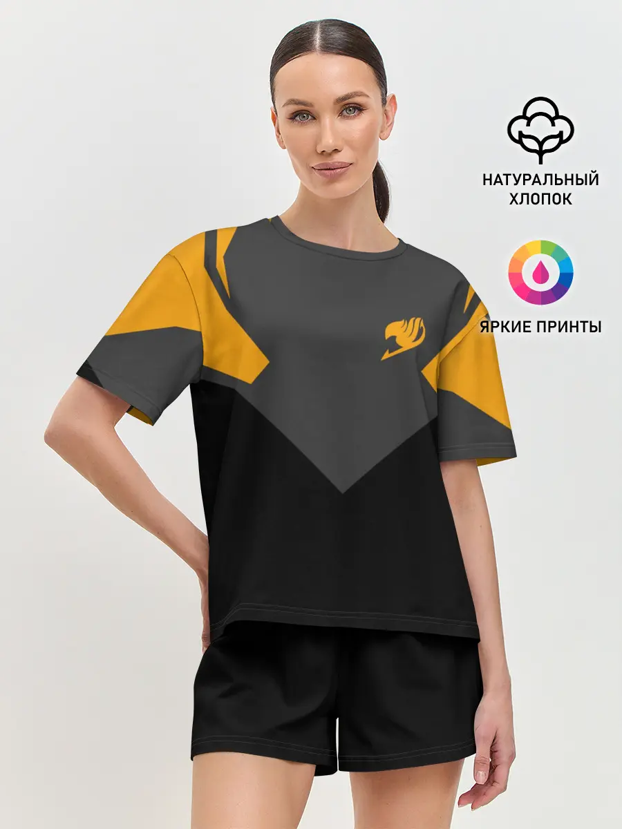 Женская пижама с шортами / Хвост Феи абстрация