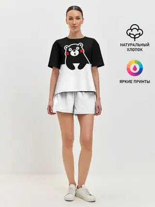 Женская пижама с шортами / Kumamon повис