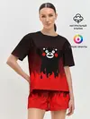 Женская пижама с шортами / Kumamon горит