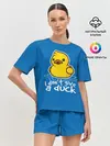 Женская пижама с шортами / I Dont Give a Duck