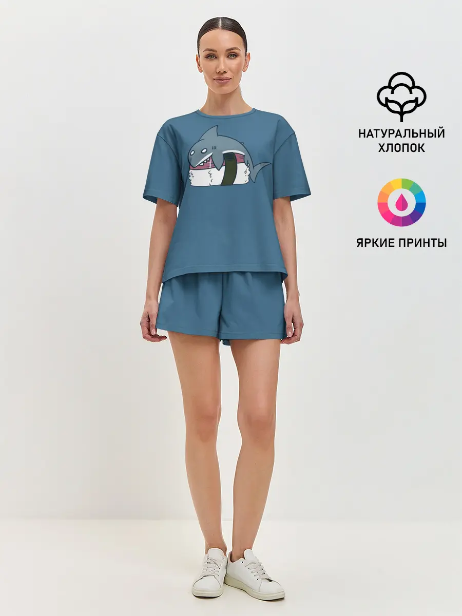 Женская пижама с шортами / Суши