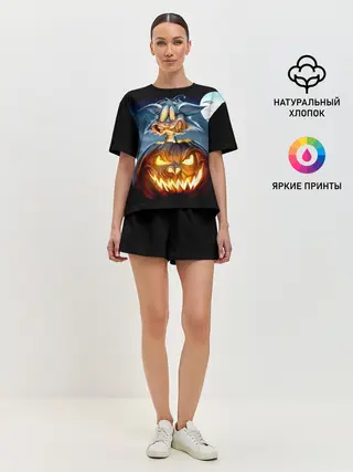 Женская пижама с шортами / Halloween