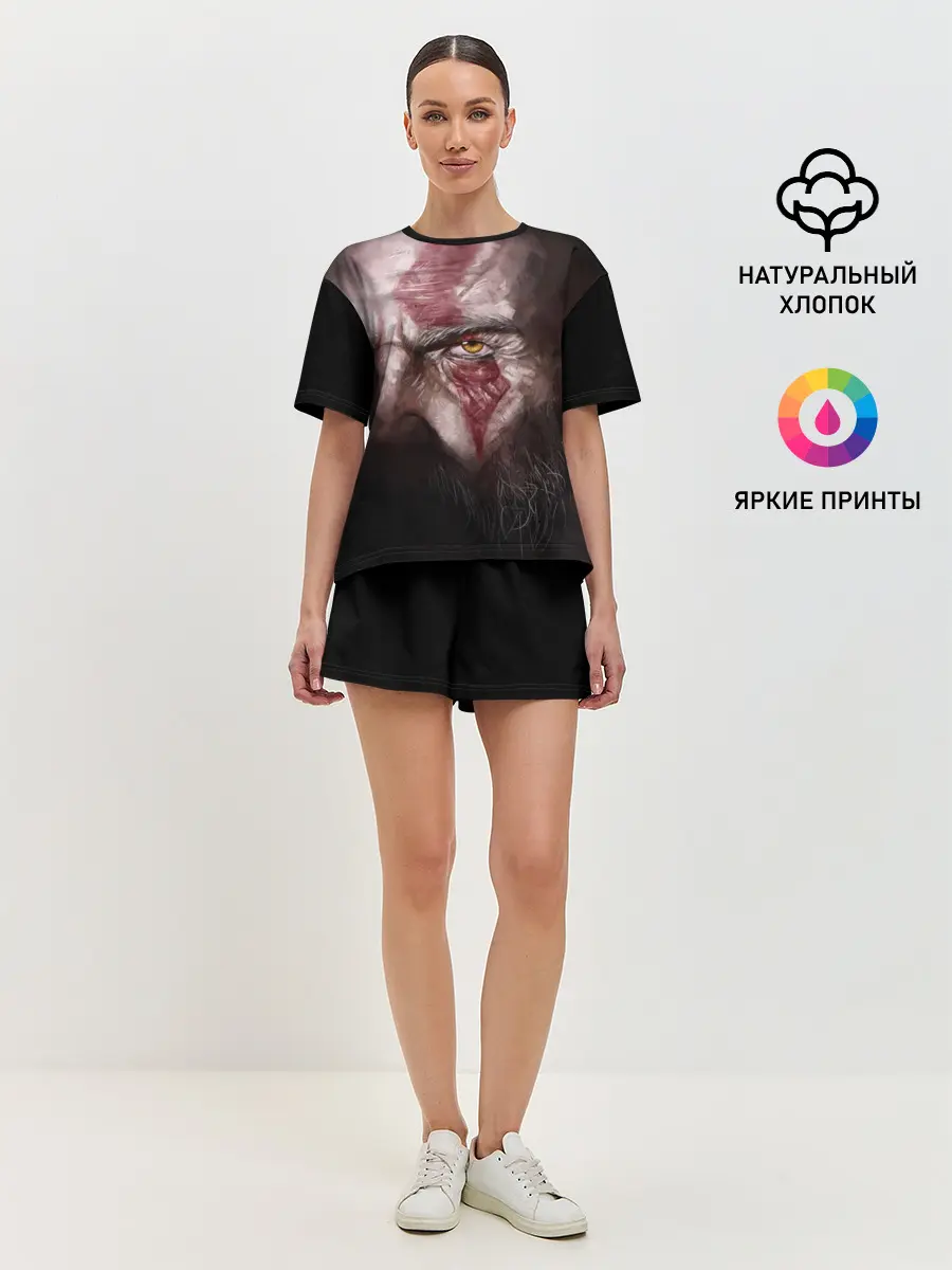 Женская пижама с шортами / God of War