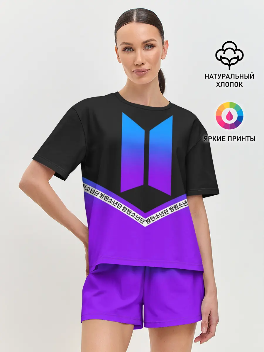 Женская пижама с шортами / BTS