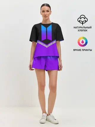 Женская пижама с шортами / BTS