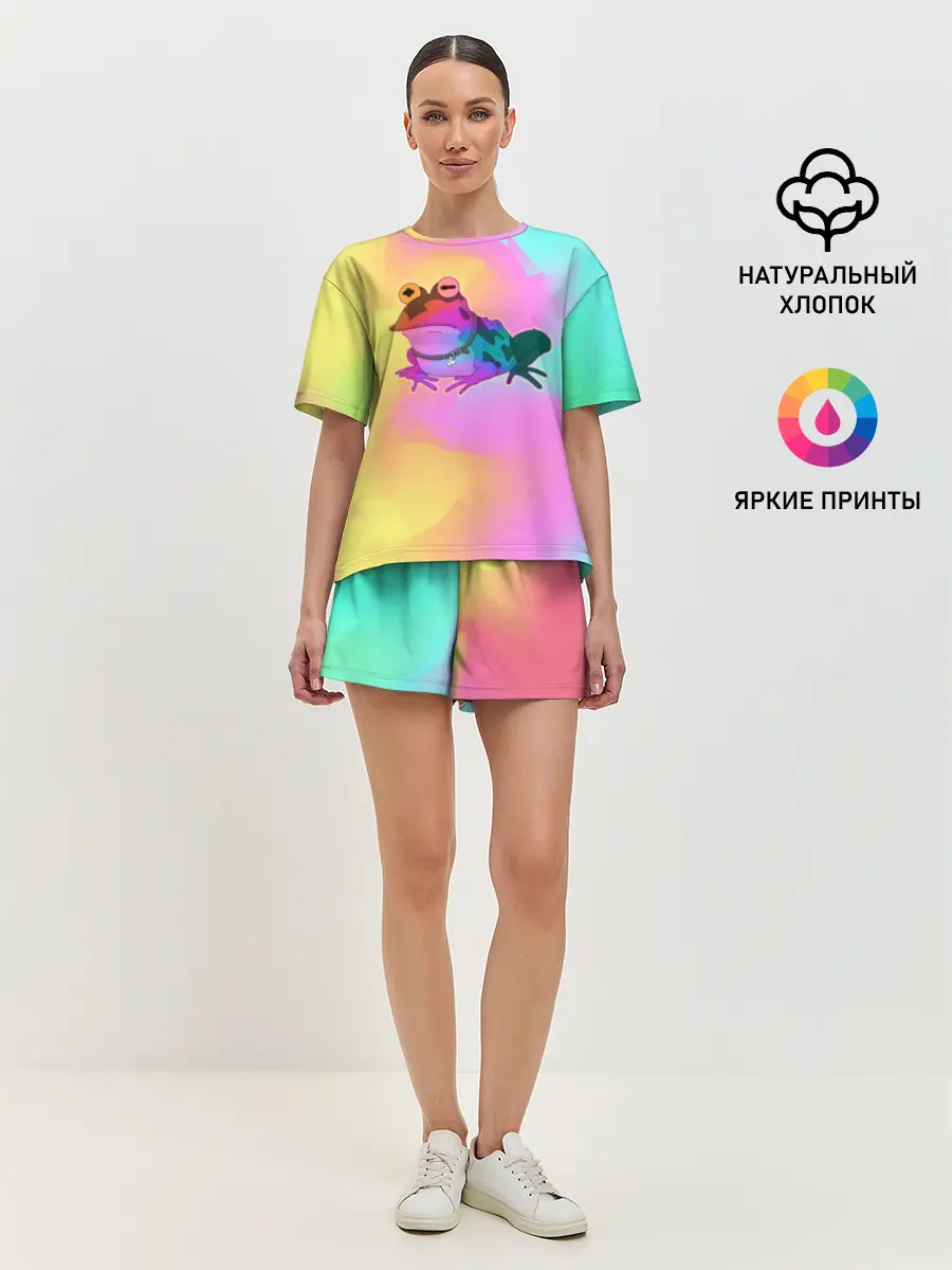 Женская пижама с шортами / Кислотная Гипножаба