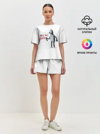 Женская пижама с шортами / Человеконенавистник