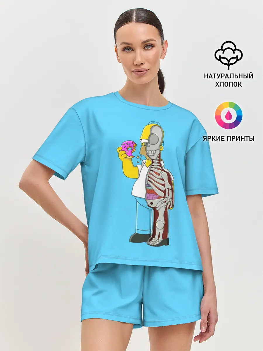 Женская пижама с шортами / Гомер