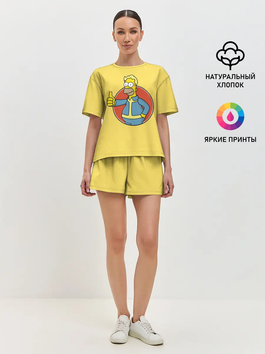 Женская пижама с шортами / Homer Fallout