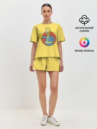 Женская пижама с шортами / Homer Fallout