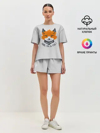 Женская пижама с шортами / Hello Fox