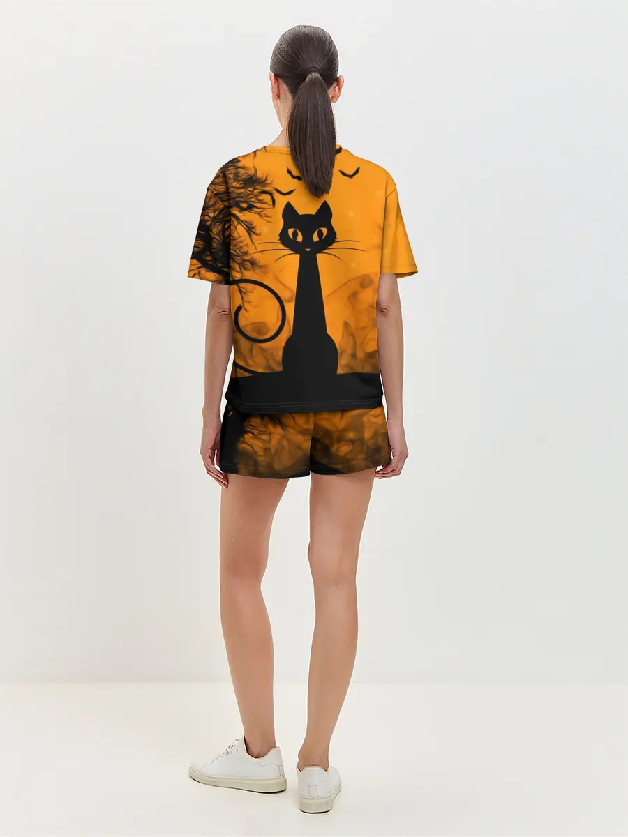 Женская пижама с шортами / Halloween