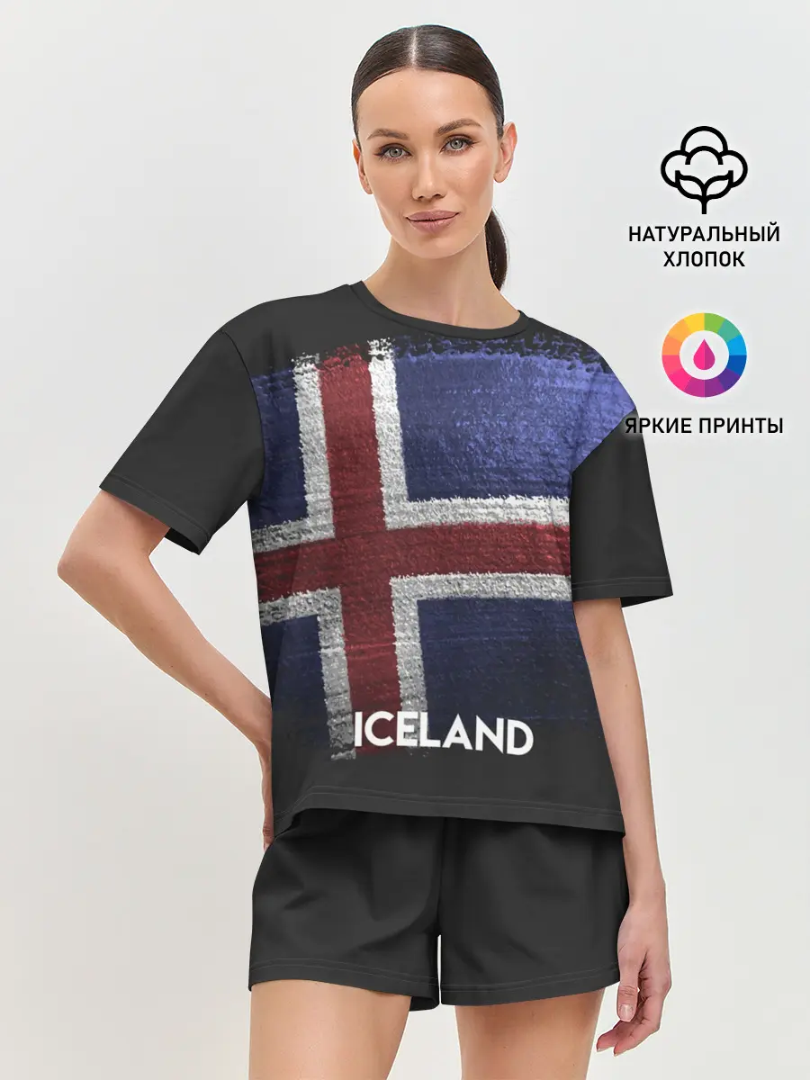 Женская пижама с шортами / Iceland