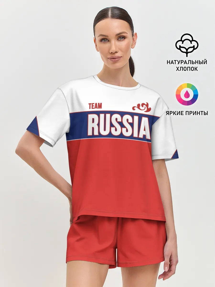 Женская пижама с шортами / Team Russia